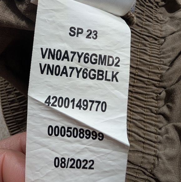 NWT Vans Boys Khaki Elastic Waist Shorts Large - Picture 6 of 7